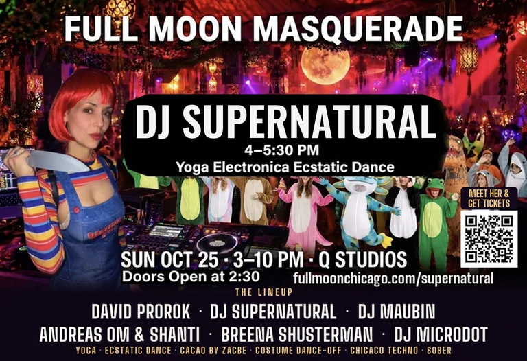 Selected Full Moon Masquerade flyer · October 25 · 3–10 PM